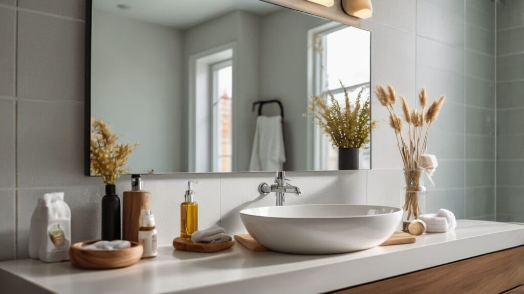 Limpiar un espejo grande sin rayas ni marcas visibles en el espejo