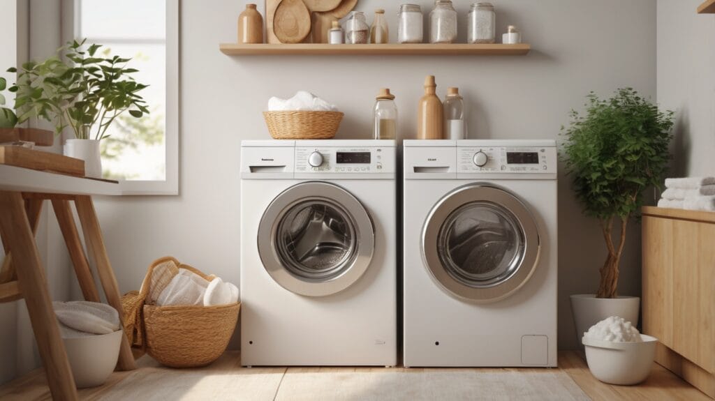 lavadora limpia moderna